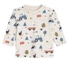 Cool Club, Bluza cu maneca lunga pentru baieti, bej, imprimeu sat