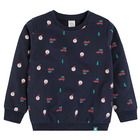 Cool Club, Bluza subtire pentru baieti, albastru inchis, motiv de Craciun