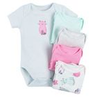 Cool Club, Body cu maneca scurta pentru fete, mix, set, 5 buc.