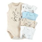 Cool Club, Body fara maneci pentru baieti, mix, imprimeu Bambi, set, 5 buc.