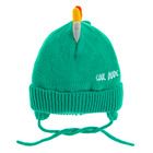 Cool Club, Caciula cu snur pentru baieti, verde, imprimeu Cool dude