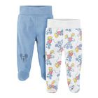 Cool Club, Pantaloni cu botosei pentru baieti, mix de culori, imprimeu Mickey Mouse, set 2 buc.