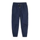 Cool Club, Pantaloni din material textil pentru baieti, bleumarin, imprimeu Let's go