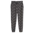 Cool Club, Pantaloni din material textil pentru fete, negru-grafit, cu buline