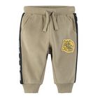 Cool Club, Pantaloni trening pentru baieti, kaki, imprimeu Tom & Jerry