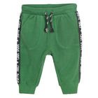Cool Club, Pantaloni trening pentru baieti, verde, imprimeu Cool dude