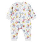 Cool Club, Pijama tip salopeta pentru baieti, gri deschis, imprimeu Mickey Mouse