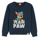 Cool Club, Pulover pentru baieti, bleumarin, imprimeu Chase, Patrula Catelusilor
