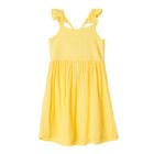 Cool Club, Rochie cu bretele pentru fete, galben, cu volanase