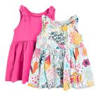 Cool Club, Rochie cu bretele pentru fete, mix de culori, set 2 buc.