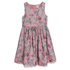 Cool Club, Rochie fara maneci pentru fete, roz, imprimeu flori
