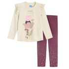 Cool Club, Set pentru fete, Bluza cu maneca lunga, Colanti, mix, imprimeu Peppa Pig