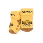 Cool Club, Sosete antiderapante pentru baieti, galben, imprimeu Simba, Lion King
