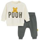 Cool Club, Trening pentru baieti, ecru-granit, imprimeu Winnie the Pooh