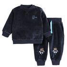 Cool Club, Trening pentru baieti, velur, bleumarin, imprimeu Little adventure dude