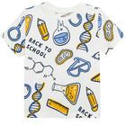 Cool Club, Tricou pentru baieti, ecru, imprimeu Back to school