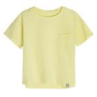 Cool Club, Tricou pentru fete, galben, cu buzunar