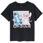 Cool Club, Tricou pentru fete, negru, imprimeu Lilo si Stich