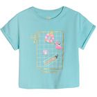 Cool Club, Tricou pentru fete, turcoaz, imprimeu Pool party
