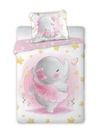 Elefant, set lenjerie de pat single, 100-135 cm