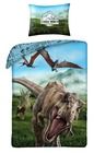 Jurassic World, set lenjerie de pat single, 140-200 cm + 70-90 cm