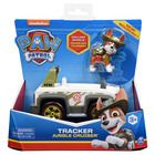 Paw Patrol, Tracker, Jungle Cruiser, vehicul cu figurina