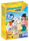 Playmobil, 1.2.3, Amazoana si calul, 70404