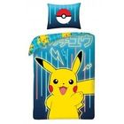 Pokemon, set lenjerie de pat single, 160-200 cm + 70-80 cm