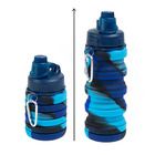 Smiki, Ombre, sticla sport pliabila, albastru