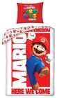 Super Mario, set lenjerie de pat single, 140-200 cm
