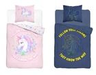 Unicorn Fluo, set lenjerie de pat single, 160-200 cm
