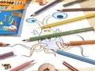 Bic, Kids, Eco Evolution Stripes, creioane, 18 culoare