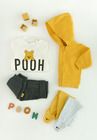 Cool Club, Trening pentru baieti, ecru-granit, imprimeu Winnie the Pooh
