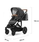 Kinderkraft, Prime, carucior multifunctional 2in1, negru + geanta Mommy Bag