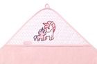 BabyOno, Unicorni, prosop de baie din bambus cu gluga, 100-100 cm