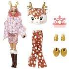 Barbie, Cutie Reveal, Pamant de iarna, papusa cu accesorii, 1 buc.