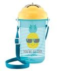 Canpol babies, So Cool, ananas, sticla de apa cu pai pliabil de silicon, 400 ml