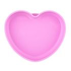 Chicco, farfurie din silicon cu ventuza, roz, 9m+