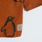 Cool Club, Bluza cu maneca lunga pentru baieti, maro, imprimeu pinguini