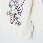 Cool Club, Bluza cu maneca lunga pentru fete, ecru, imprimeu Daisy