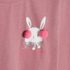 Cool Club, Bluza cu maneca lunga pentru fete, roz, imprimeu Winter bunny
