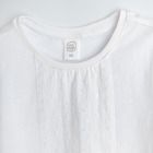 Cool Club, Bluza cu maneca scurta pentru fete, alb, imprimeu flori
