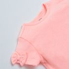 Cool Club, Bluza cu maneca scurta pentru fete, coral fluo, cu volanase