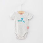 Cool Club, Body cu maneca scurta pentru baieti, bumbac organic, mix de culori, Fisher-Price, set 3 buc.