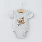 Cool Club, Body cu maneca scurta pentru baieti, bumbac organic, mix de culori, imprimeu Scooby-Doo, set 3 buc.