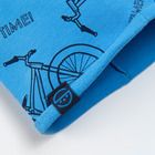 Cool Club, Caciula pentru baieti, albastru, imprimeu biciclete, Bike time!