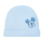 Cool Club, Caciula pentru baieti, gri, albastru, imprimeu Mickey Mouse, set 2 buc.