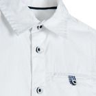 Cool Club, Camasa cu maneca lunga si buzunar pentru baieti, slim fit, alb