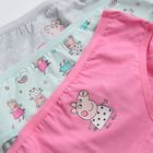 Cool Club, Chilotei pentru fete, mix de culori, imprimeu Peppa Pig, set 5 buc.