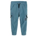 Cool Club, Pantaloni din material textil pentru baieti, albastru